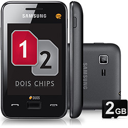 Celular Dual Chip Samsung Star 3 Duos Desbloqueado Preto - Wi-Fi Câmera 3.2MP Memória Interna 20MB e Cartão de Memória de 2 GB é bom? Vale a pena?