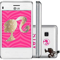 Celular LG Barbie T375 Dual Chip Desbloqueado Branco Câmera 2MP Wi-Fi Memória Interna 50MB Cartão de Memória 2GB é bom? Vale a pena?