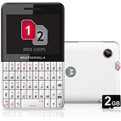 Celular Motorola Motokey XT EX119 Desbloqueado Branco / Rosa Dual Chip, Câmera 3MP, Wi-Fi, Memória Interna 54MB e Cartão de Memória 2GB é bom? Vale a pena?