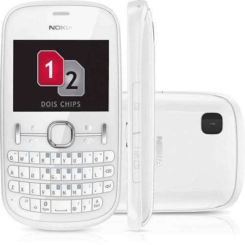 Celular Nokia Asha 200 Desbloqueado Oi. Branco. Dual Chip. Câmera de 2.0MP. Memória Interna 10MB e Cartão 2GB é bom? Vale a pena?