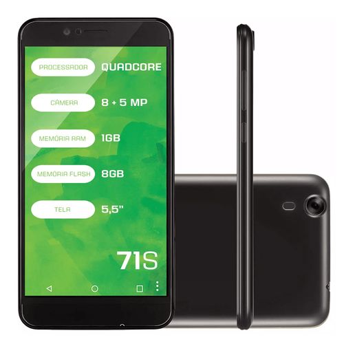 Celular Smartphone 71s Preto 1001 - Mirage é bom? Vale a pena?