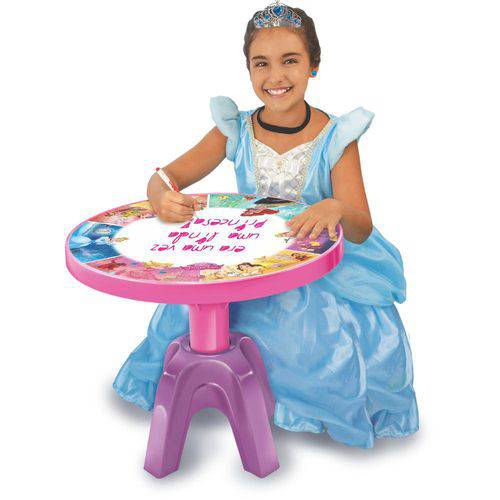Centro de Atividades Infantil Princesas Disney 3em1 Cadeira + Mesa com Repartição é bom? Vale a pena?