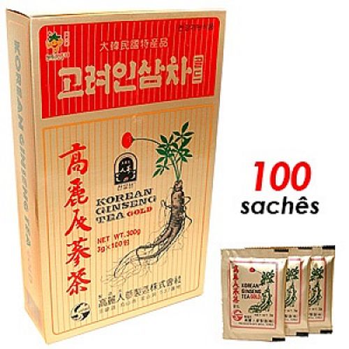 Chá Ginseng Coreano Gold - 100 Sachês de 3g - Korea Ginseng é bom? Vale a pena?