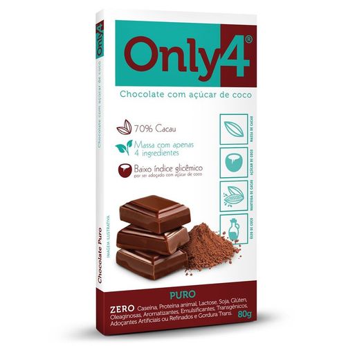Chocolate 70% Cacau Cranberrry Zero Açúcar Sem Glutén Only4 é bom? Vale a pena?
