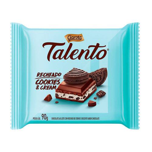 Chocolate Talento Rechado Cookies Cream - Garoto é bom? Vale a pena?