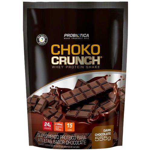 Choko Crunch Whey Protein Shake - 555g - Probiótica - Chocolate é bom? Vale a pena?