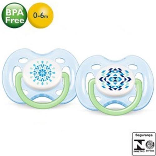 Chupeta Philips Avent Freeflow Contemporânea Ortodôntica - Livre de Bisfenol-A (BPA FREE) - Fase 1 - c/2 Azul / 0-6m é bom? Vale a pena?