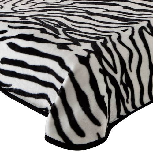 Cobertor Casal 180x220cm 100% Poliéster Corttex Casa Zebra - Preto é bom? Vale a pena?