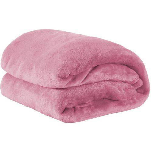 Cobertor Casal Manta de Microfilha 01 Peça (toque Aveludado) - Rosê é bom? Vale a pena?