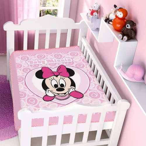 Cobertor Jolitex Infantil Berço Bebê Disney Minnie Coração Rosa é bom? Vale a pena?