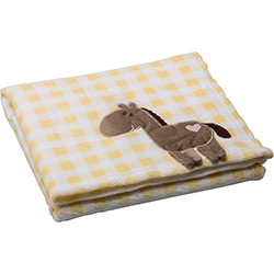 Cobertor para Bebê Xadrez Amarelo Girafa - First Steps é bom? Vale a pena?