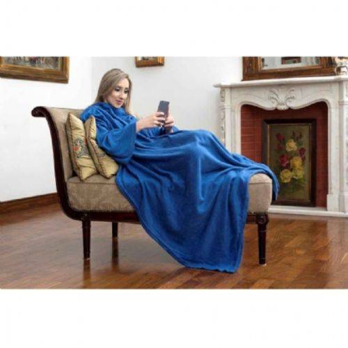 Cobertor Tv com Mangas 1.60x1.30m - Azul é bom? Vale a pena?