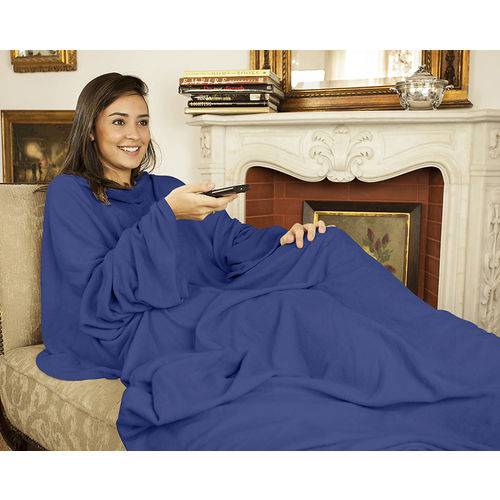 Cobertor Tv com Mangas 1.60x1.30m - Azul é bom? Vale a pena?