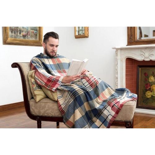 Cobertor Tv com Mangas Solteiro 1.60x1.30m Xadrez Loani é bom? Vale a pena?