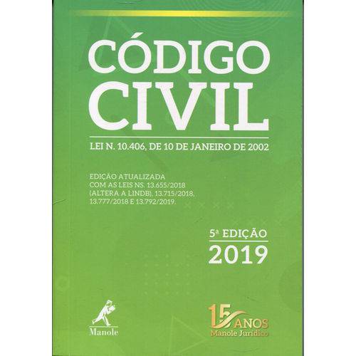 Código Civil - 5ª Edição (2019) é bom? Vale a pena?