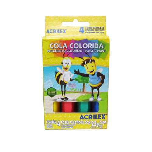 Cola Colorida com 4 Cores - Acrilex é bom? Vale a pena?