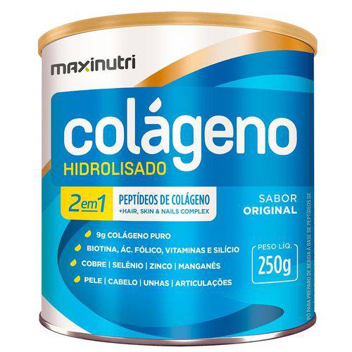 Colágeno Hidrolisado 2 em 1 - 250g Original - Maxinutri é bom? Vale a pena?
