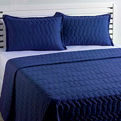 Colcha Casal Boutis Basics Azul com 2 Porta-Travesseiros - Casa & Conforto é bom? Vale a pena?