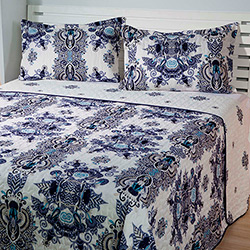 Colcha Queen Boutis Agra Azul com 2 Porta Travesseiros - Casa & Conforto é bom? Vale a pena?