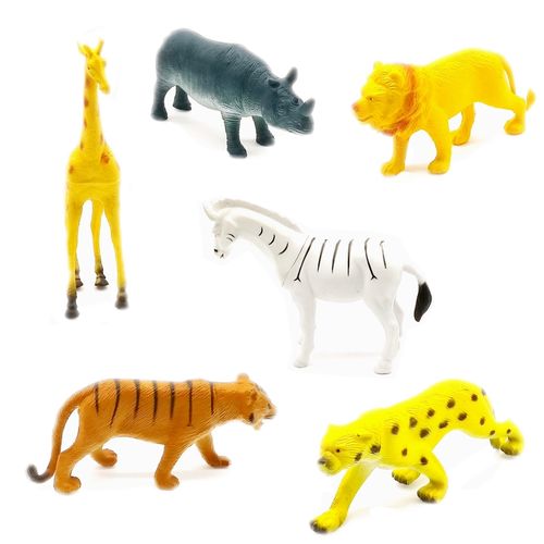 Kit C/ 6 Miniaturas Coleção Animais Selvagens Safari em Borracha é bom? Vale a pena?