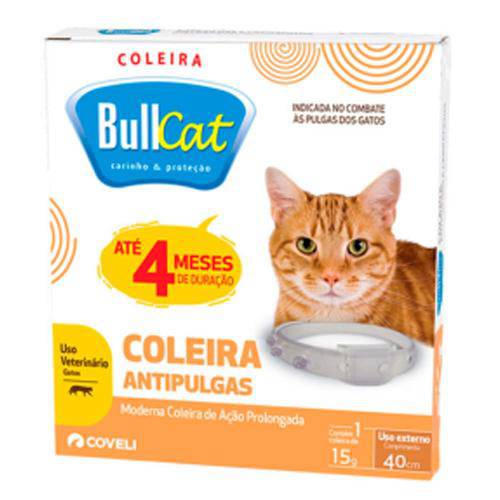 Coleira Bullcat para Gatos Coveli 15 Gr é bom? Vale a pena?