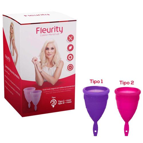 Coletor Menstrual Fleurity Tipo 3 Kit Composto por um Coletor do Tipo 1 e um do Tipo 2 é bom? Vale a pena?