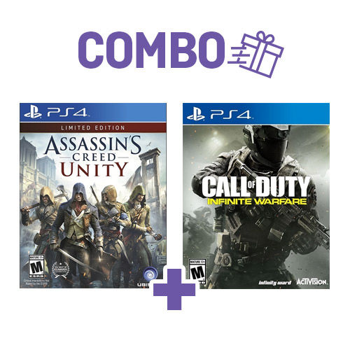 Combo Assassins Creed Unity + Call Of Duty Infinite Warfare - PS4 é bom? Vale a pena?