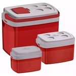 Combo Kit 3 Caixas Térmicas - 32, 12 e 5 Litros Vermelha Soprano é bom? Vale a pena?