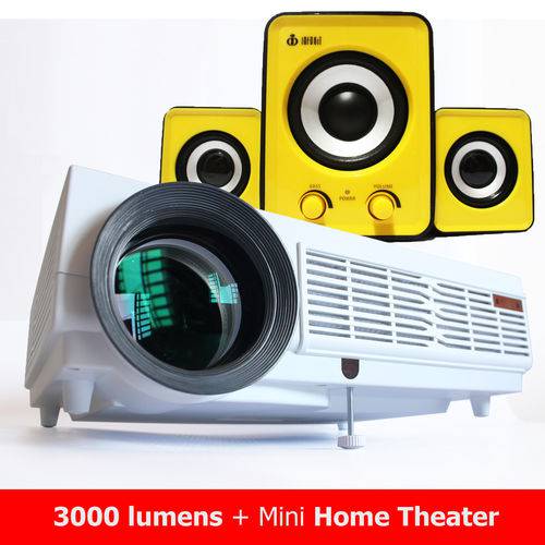 Combo Projetor Datashow Profissional 3000 Lumens + Mini Hhome Theater Aula Igreja Palesta Eventos é bom? Vale a pena?