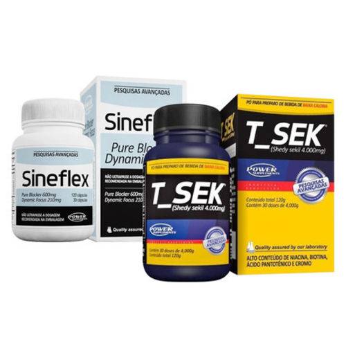 Combo Sineflex + T-Sek - Power Supplements é bom? Vale a pena?