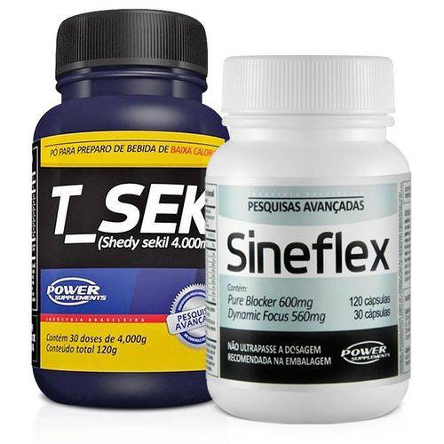Combo Zero Barriga - Sineflex + T Sek - Power Supplements é bom? Vale a pena?
