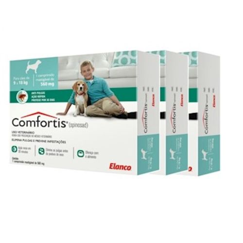 Comfortis Antipulgas para Cães e Gatos 560 Mg (3 Comprimidos) é bom? Vale a pena?