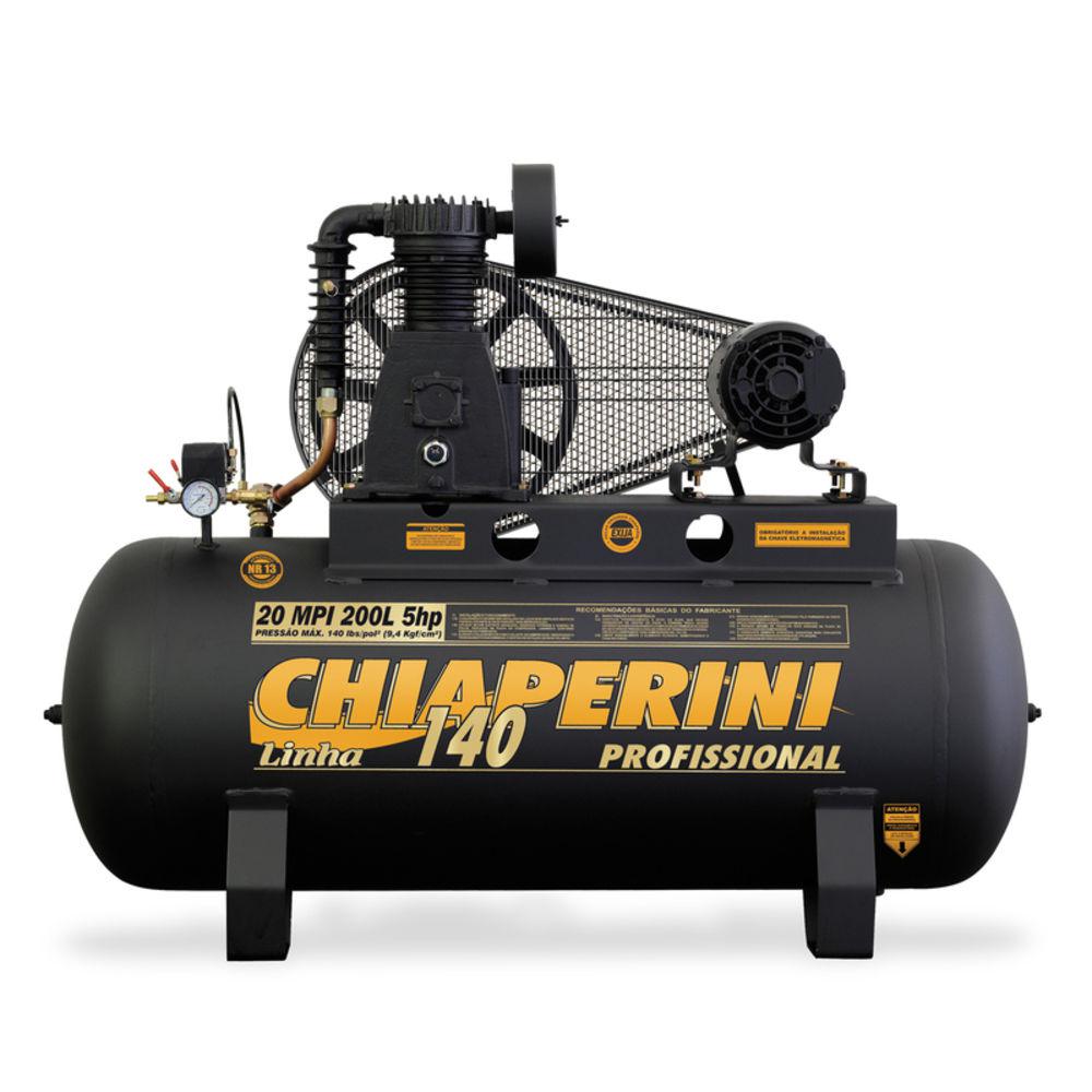 Compressor De Ar 5 Hp 20 / 200 Litros 140 Lb Trifásico Chiaperini é bom? Vale a pena?