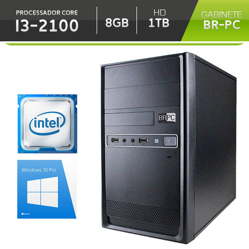 Computador BR One Desktop Intel Core I3-2100 8GB HD 1TB Windows 10 Pro é bom? Vale a pena?