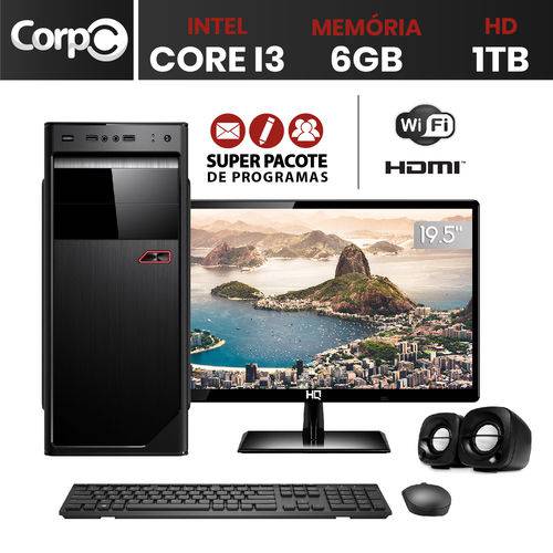 Computador com Monitor 19.5" Led Corpc Intel Core I3 6gb HD 1tb Wifi é bom? Vale a pena?