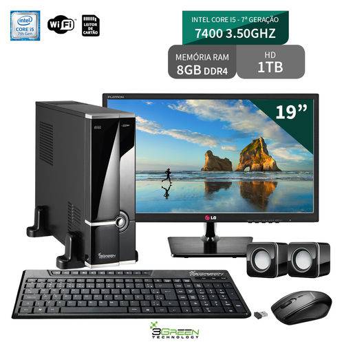 Computador com Monitor 19" Lg Intel Core I5 7400 8Gb 1Tb Wifi 3Green Triumph Business Desktop New é bom? Vale a pena?