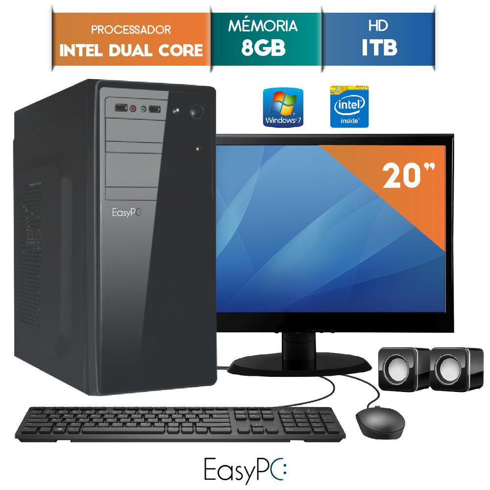 Computador Com Monitor Led 19.5 Easypc Intel Dual Core 2.41 8gb Hd 1tb Windows é bom? Vale a pena?