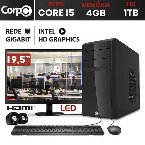 Computador com Monitor LED 19 CorpC Intel Core I5 4gb DDR3 HD 1TB é bom? Vale a pena?