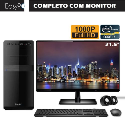 Computador Completo com Monitor Full HD 21.5 EasyPC Intel Core I7 8GB HD 2TB é bom? Vale a pena?