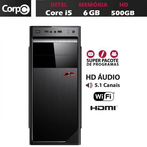 Computador Desktop CorpC Intel Core I5 6GB HD 500GB Wifi é bom? Vale a pena?