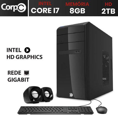 Computador Desktop CorpC Intel Core I7 3.8Ghz 8GB HD 2TB é bom? Vale a pena?