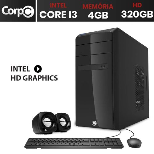 Computador Desktop CorpC Line Intel Core I3 4gb DDR3 HD 320GB Mouse Teclado e Caixa de Som é bom? Vale a pena?
