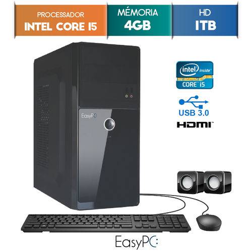 Computador Desktop EasyPC Custom Intel Core I5 4GB HD 1TB Saída HDMI Full HD é bom? Vale a pena?