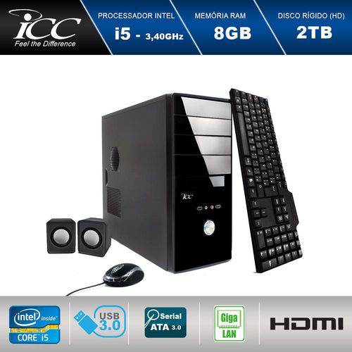 Computador Desktop ICC IV2583C Intel Core I5 3. 2 Ghz 8gb HD 2TB com DVDRW,teclado, Mouse e Caixas de Som HDMI FULL HD é bom? Vale a pena?