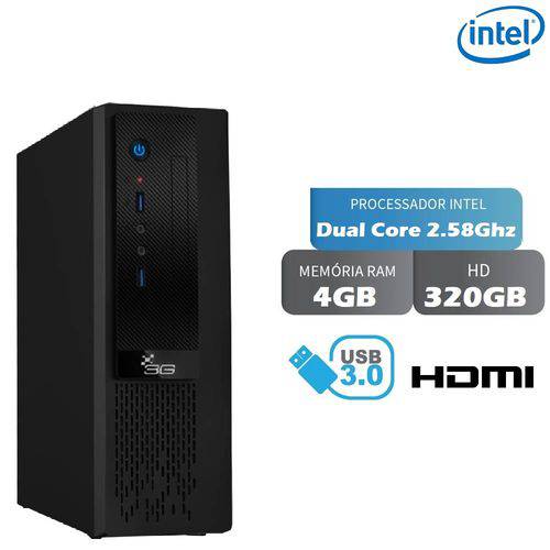 Computador Desktop Slim 3green Intel Dual Core 2.8Ghz 4GB HD 320GB HDMI Full HD é bom? Vale a pena?