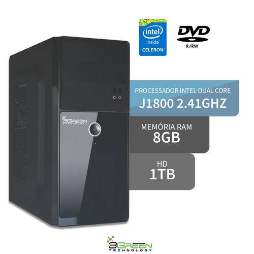 Computador Dual Core 8GB HD 1TB DVD 3GREEN Triumph Business Desktop é bom? Vale a pena?
