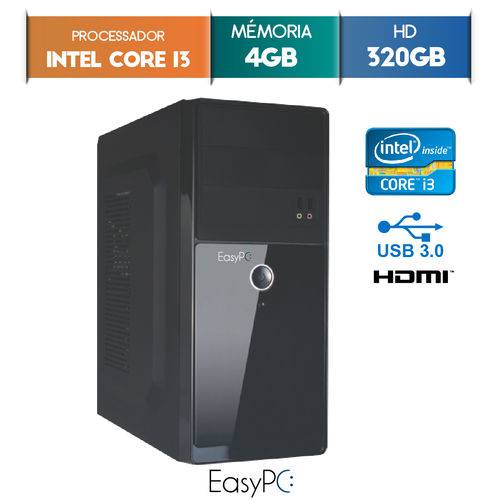 Computador Easypc Intel Core I3 4gb Ddr3 HD 320gb Hdmi Fullhd Audio 5.1 é bom? Vale a pena?