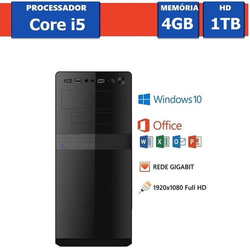 Computador EasyPC MicrosoftPack Intel Core I5 4GB 1TB Windows 10 e Office é bom? Vale a pena?
