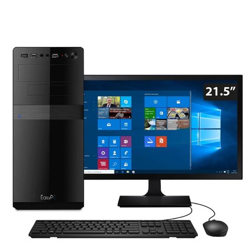 Computador Easypc Standard+ Intel Core I5 3.4ghz 4gb HD 1tb Monitor 21.5 Windows 10 + Pacote Office é bom? Vale a pena?