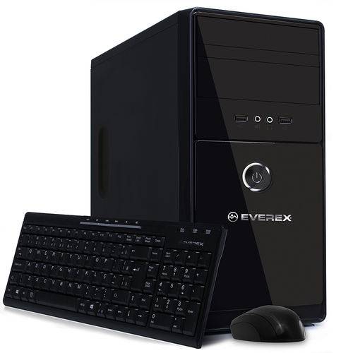 Computador Everex Intel Core I3 4GB 320GB DVD-RW Windows 10 - Preto + Kit Teclado Mouse é bom? Vale a pena?